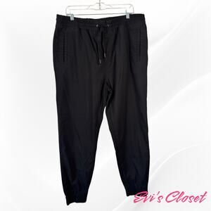 Guess Joggers Mens Sz XL Black Elasticated Waist & Ankles Pull On